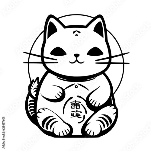 cat maneki neko svg
