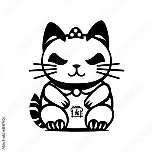 cat maneki neko svg