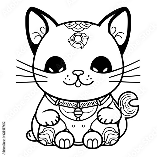 cat maneki neko svg