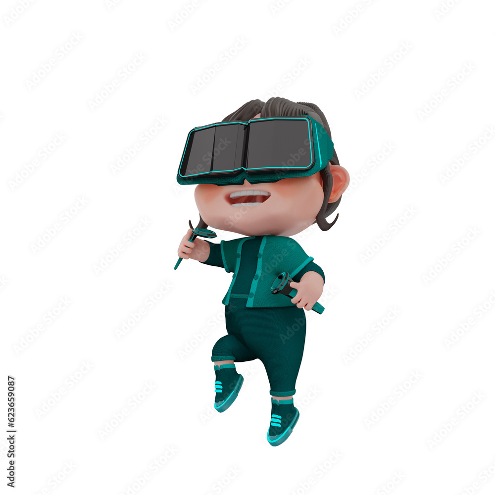 3d Cute Character Metaverse Illustration 3d Cute Character Metaverse Illustration