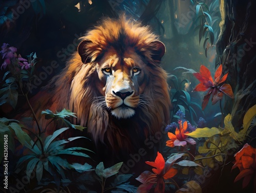 Stolz und Dominanz: Die Eigenschaften des Löwen als Symbol der Macht photo