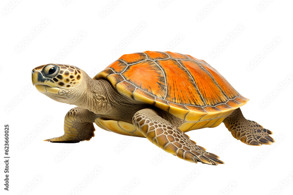 Obraz premium Sea turtle isolated white background PNG