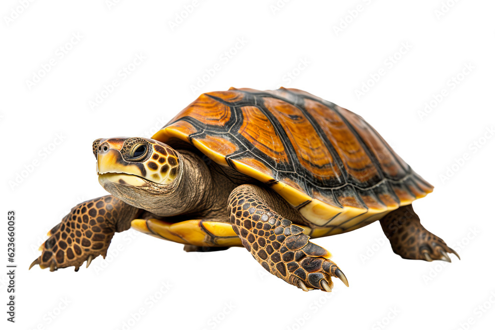 Obraz premium Sea turtle isolated white background PNG