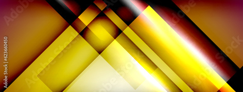 Light and shadow squares and lines abstract background