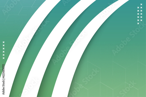 Abstract green and blue pastel color background. Dynamic shapes composition. x cross and hexagon line pattern. combined with three shape curve white. vector illustration on horizontal layout. 