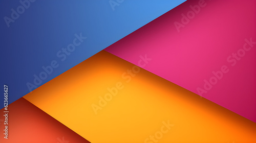 Abstract paper layer banner design. blue  red  purple  orange color  Abstract modern hipster futuristic graphic  illustration background generative AI