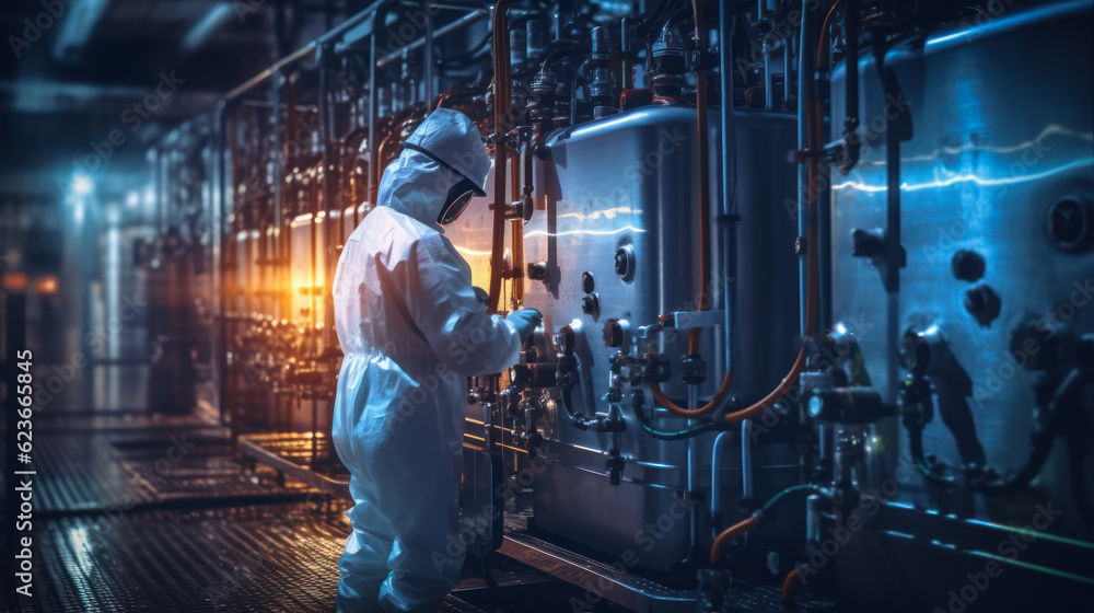 Fototapeta premium Nuclear Power Plant Water Decontamination Centre
