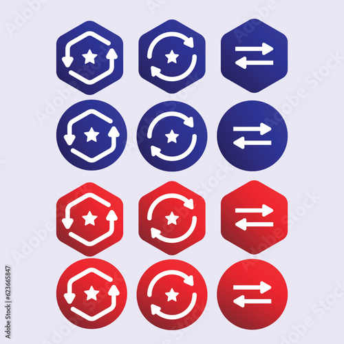 Save and Share Vector Icon Set Design.