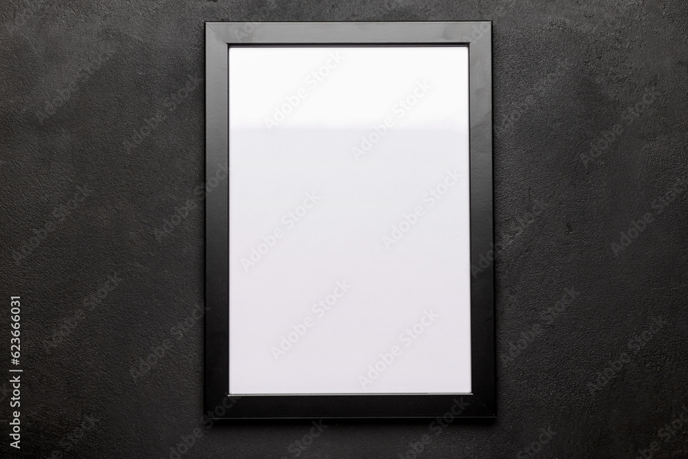 Blank photo frame on black background Blank photo frame on black background