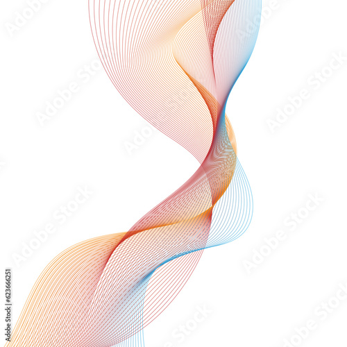 Abstract flowing wave lines. Design element for technology  science  business  modern concept.vector eps 10