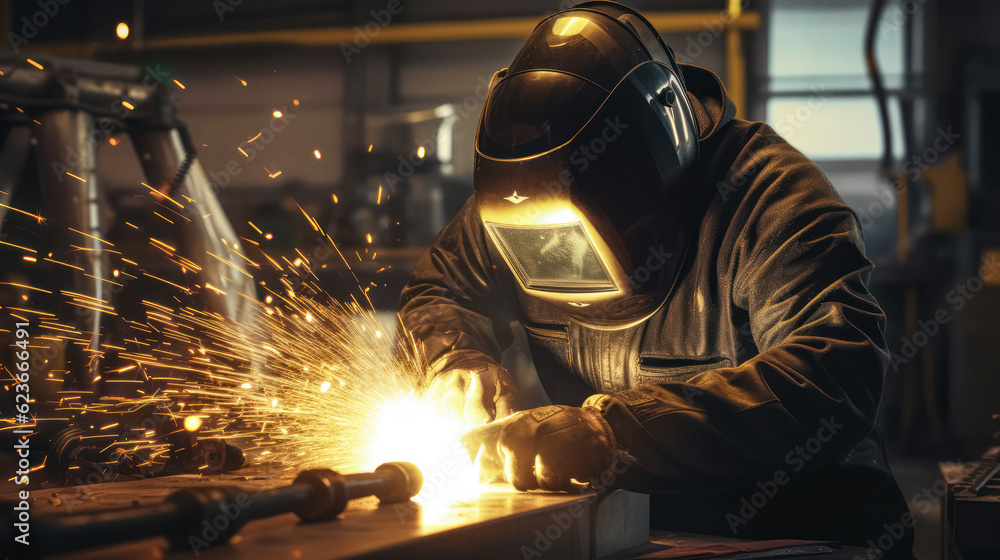 welder at work welder at work