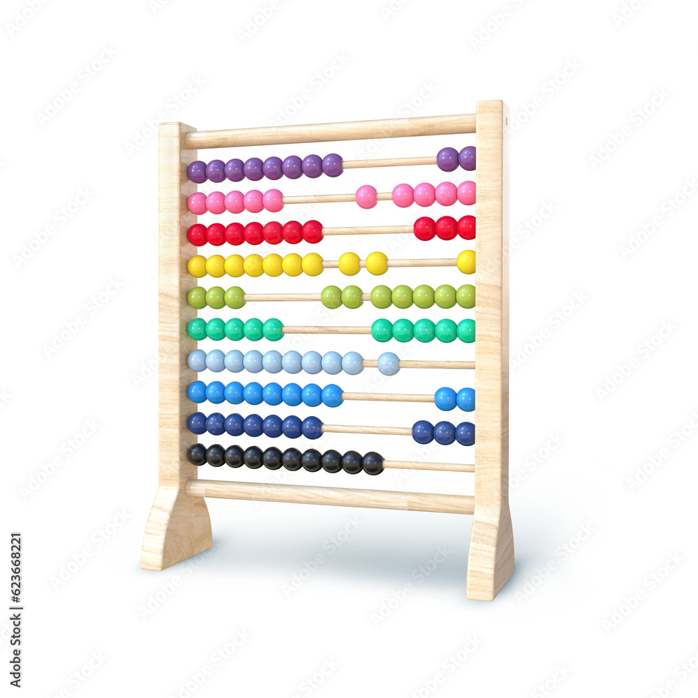 3D Rendering Colourful Abacus Isolated On Transparent Background, PNG File Add 3D Rendering Colourful Abacus Isolated On Transparent Background, PNG File Add