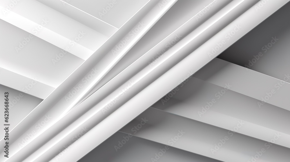 Obraz premium White luxury background with grey shadow diagonal