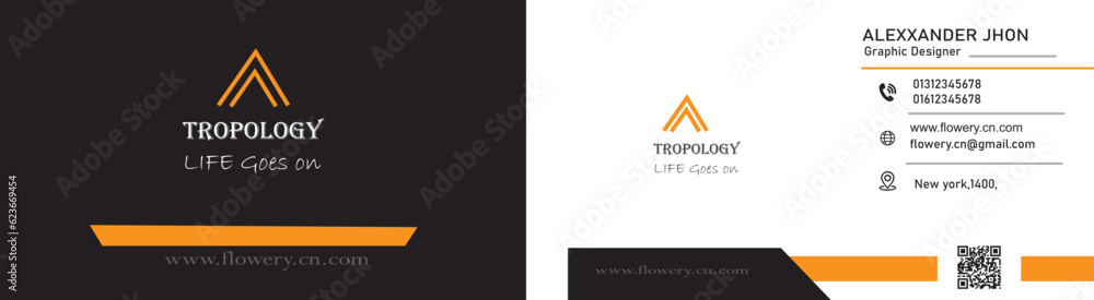 Fototapeta premium Business card design 