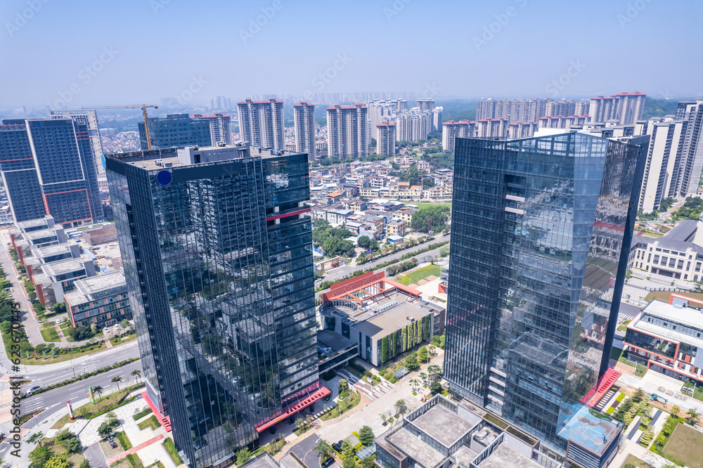 Fototapeta premium Zengcheng Low Carbon Headquarters Park, Guangzhou, China