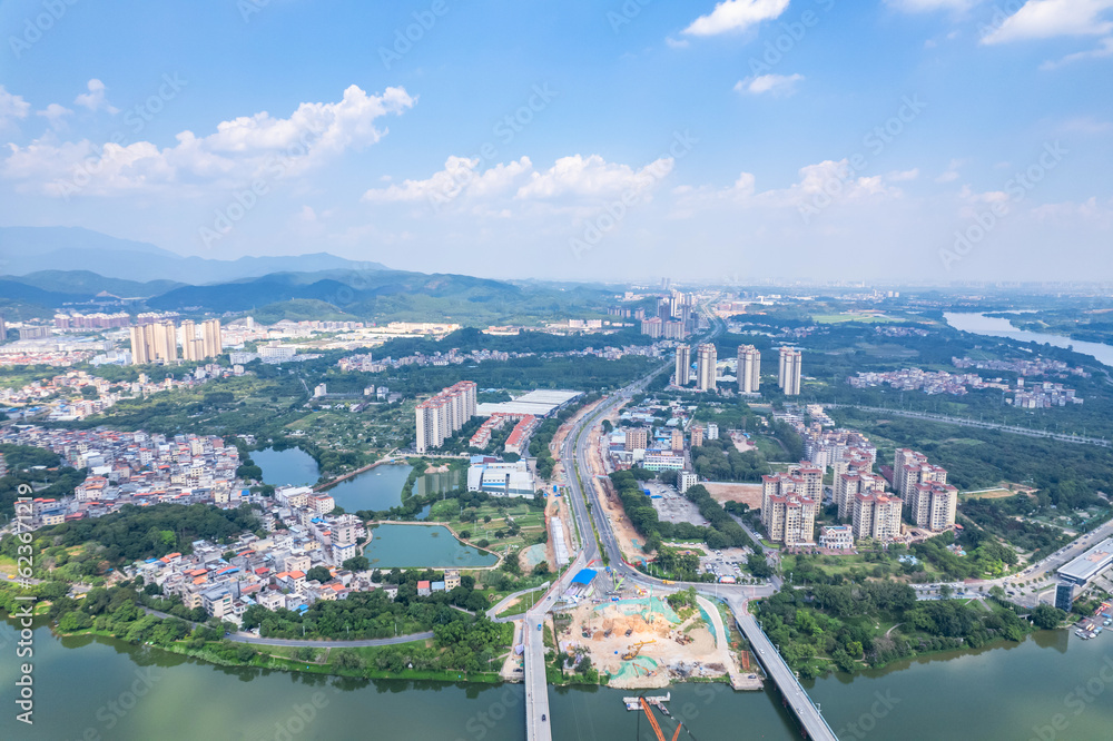 Obraz premium Scenery of Zengjiang River Bay, Zengcheng District, Guangzhou, China