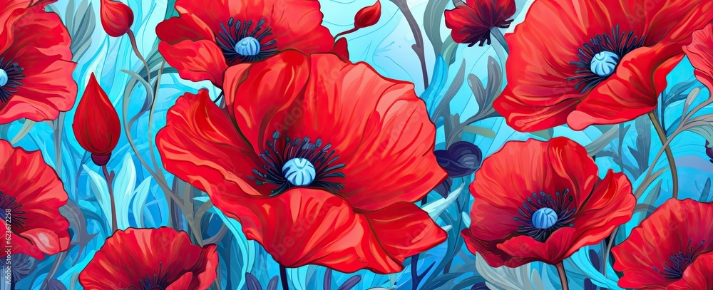 red pink flowers and foliage colorful pattern spring summer background red pink flowers and foliage colorful pattern spring summer background