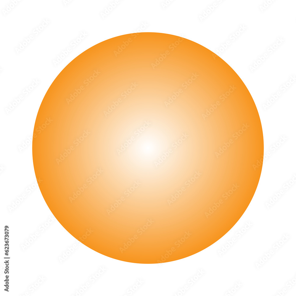 abstract orange sphere