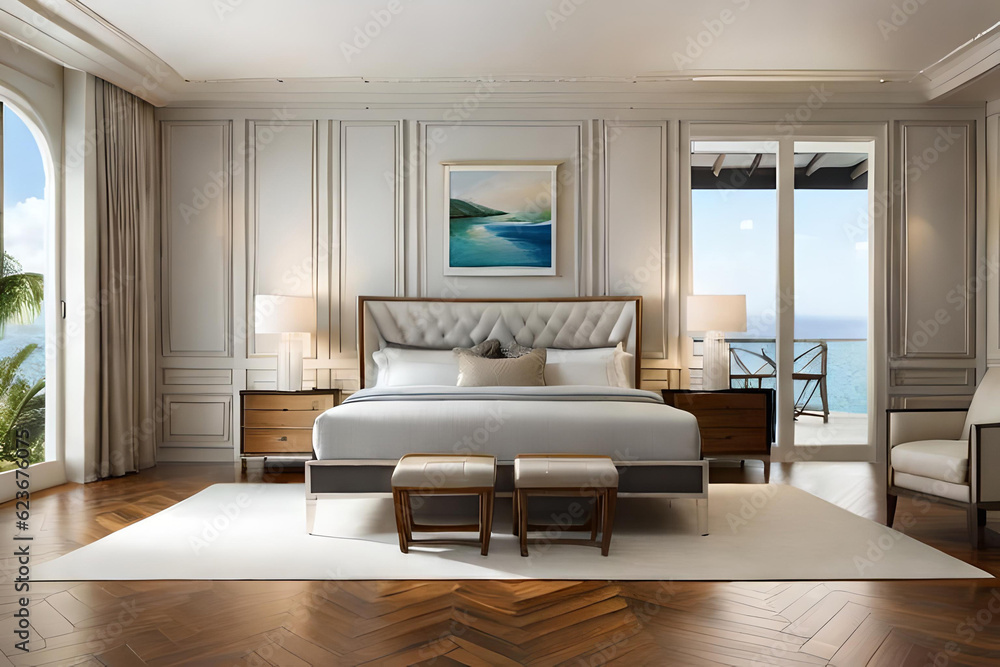 Fototapeta premium interior of a bedroom