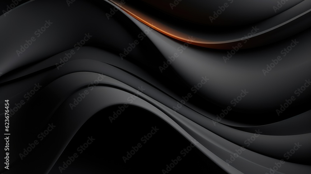 Obraz premium Abstract Black Background. Generative AI