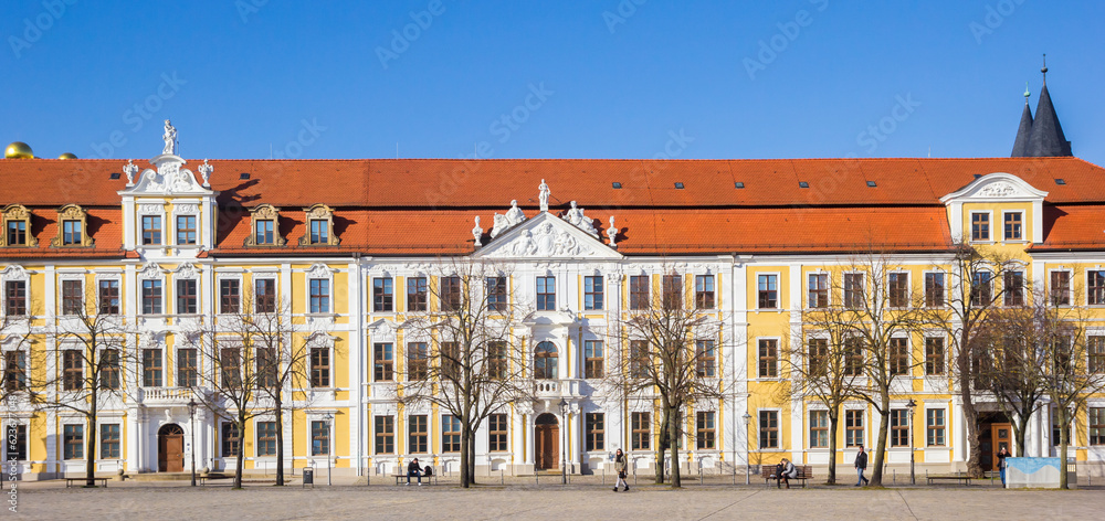 Panorama of the dom square with the Landtag building in Magdeburg, Germany
