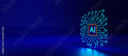 AI concept. AI-powered algorithms seamlessly analyzing vast data sets, enabling precise audience targeting, personalized campaigns, and optimized marketing strategies