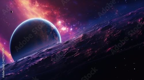 Outer Space Background, Space Wallpaper. Generative AI