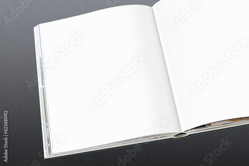 book blank open on background
