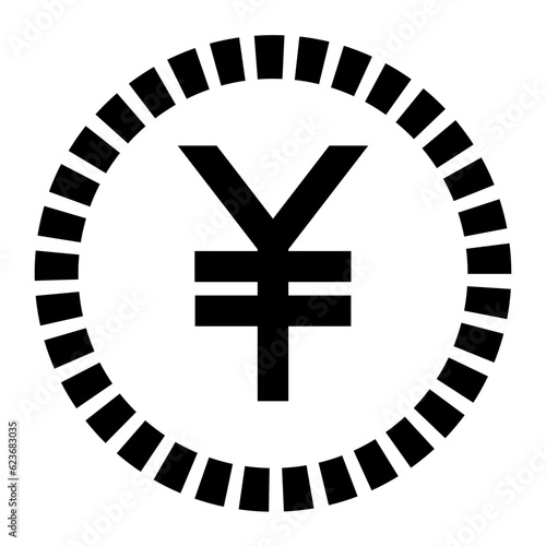 yen currency coin icon
