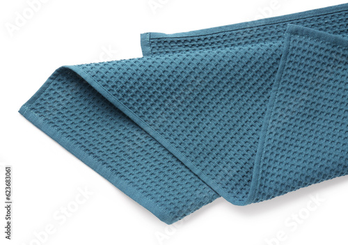 Folded clean napkin isolated on white background, closeup © Pixel-Shot