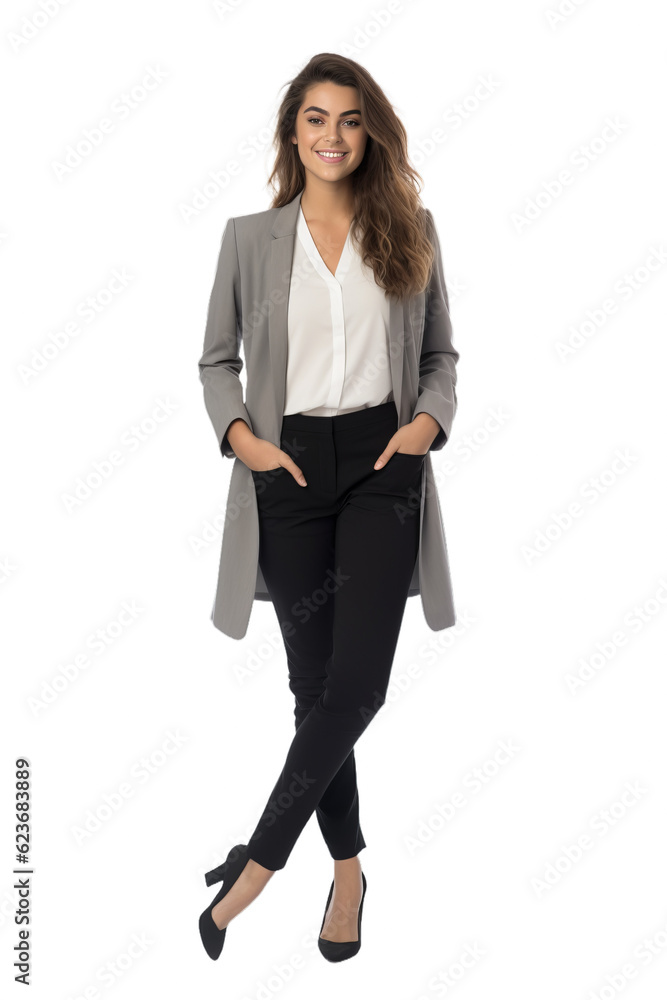 Businesswoman woman in formal clothes isolated on transparent background (PNG) Businesswoman woman in formal clothes isolated on transparent background (PNG)