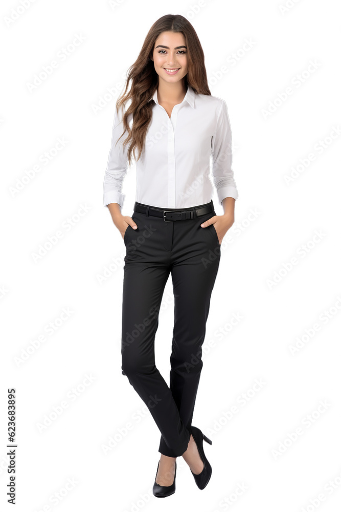 Businesswoman woman in formal clothes isolated on transparent background (PNG) Businesswoman woman in formal clothes isolated on transparent background (PNG)