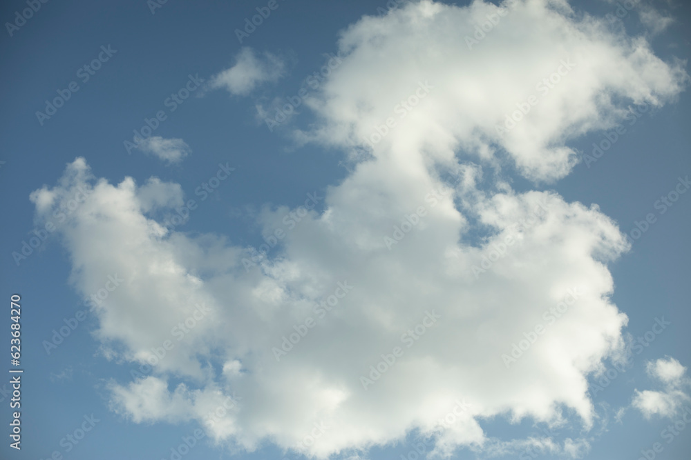 Cloud in sky. White clouds in summer. Blue sky. Cloud in sky. White clouds in summer. Blue sky.