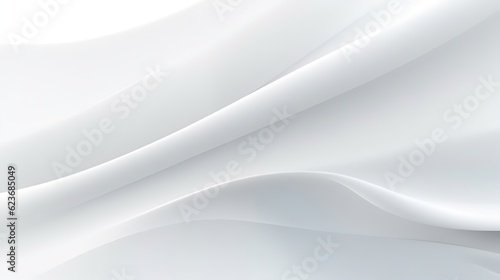 White abstract elegant modern Background. Wave gradient design style generative AI