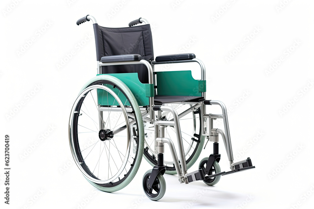 Fototapeta premium wheelchair isolated on white