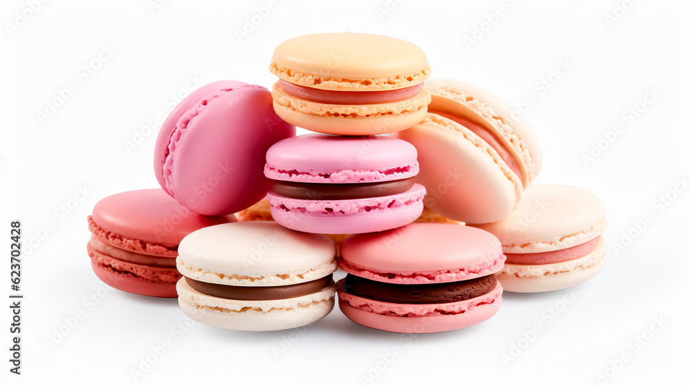 Macaroons: Kleine runde Kuchen aus Mandeln, Kokosnuss oder anderen Nüssen with Generative AI Macaroons: Kleine runde Kuchen aus Mandeln, Kokosnuss oder anderen Nüssen with Generative AI