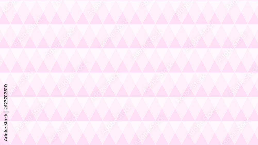 Pink seamless geometric pattern with triangles