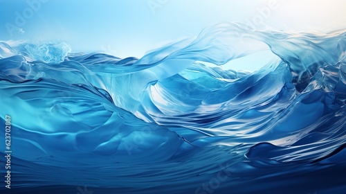 Oceanic Blue Gradients Background Wallpaper for Serene and Calming Designs  deep navy  cerulean  aqua  Ai generative 