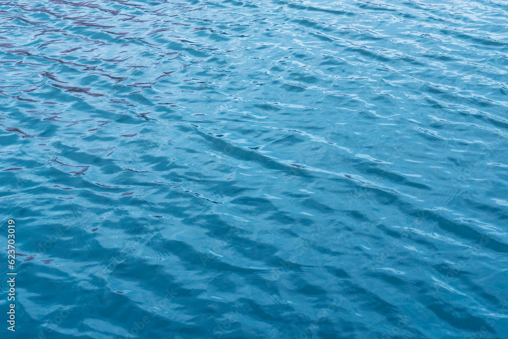 Blue water ripple surface Blue water ripple surface