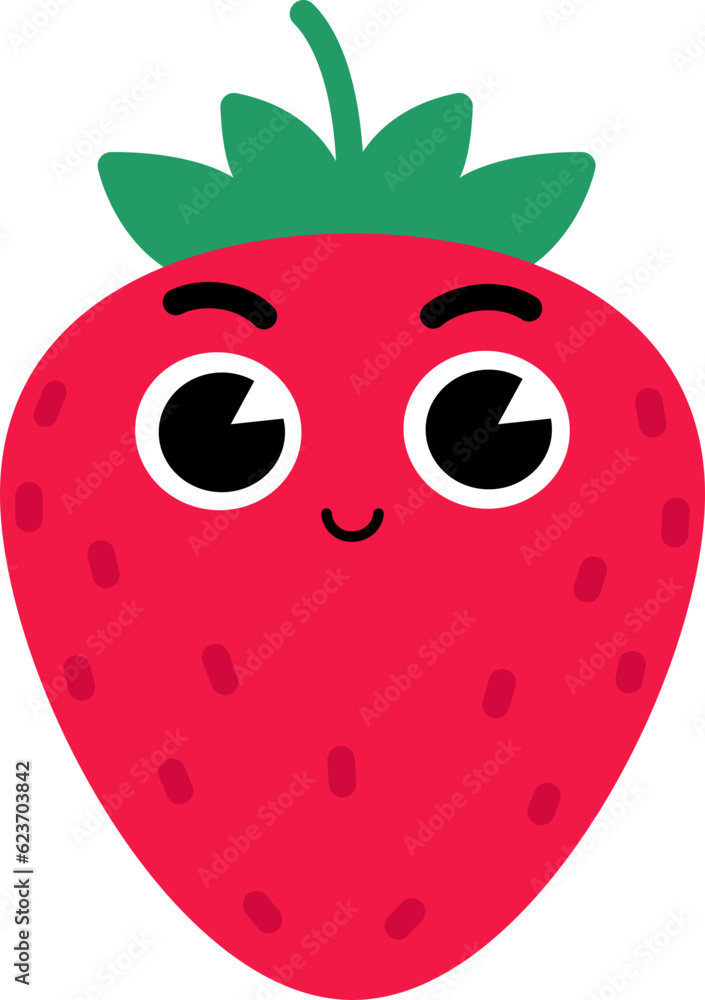 Obraz premium Basic Strawberry Face