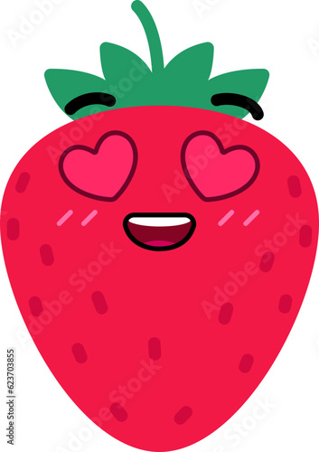 Strawberry Face Inlove Heart Eye
