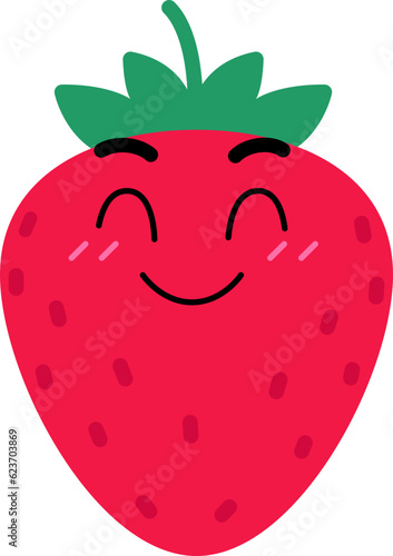 Strawberry Face Happy Blush Over Smile