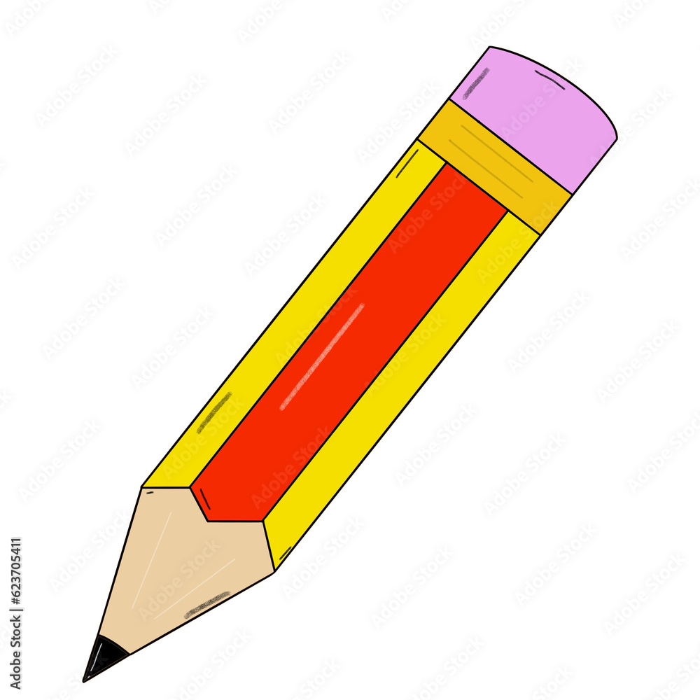 pencil with eraser pencil with eraser