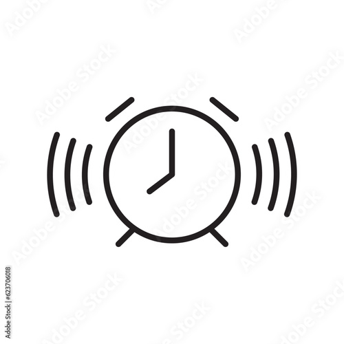 Alarm clock icon. Clock vector icon. Clock flat sign design. Time symbol pictogram. UX UI icon