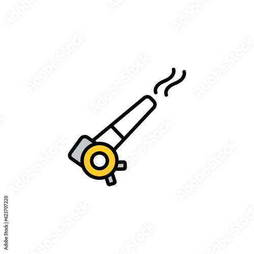 Blower icon design with white background stock illustration