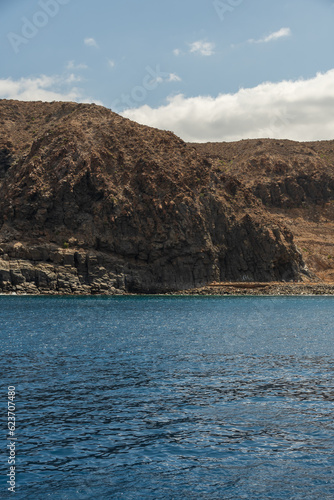 sea and mountains on island 