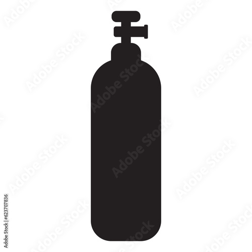 gas cylinder icon vector
