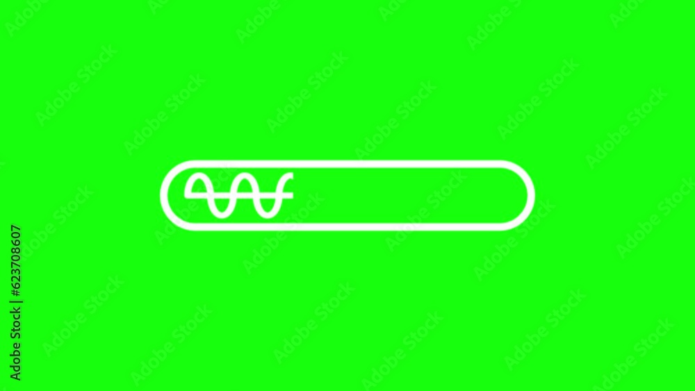 4K loading bar animation isolated on a Green Screen background 4K loading bar animation isolated on a Green Screen background