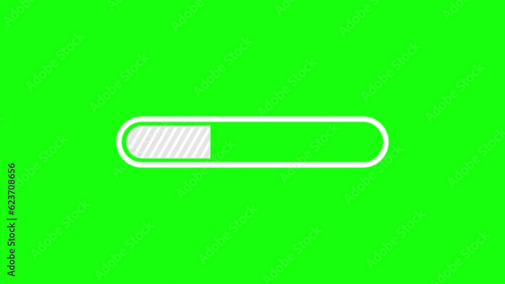 4K loading bar animation isolated on a Green Screen background 4K loading bar animation isolated on a Green Screen background