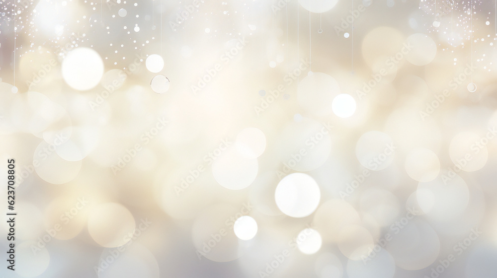 White Abstract Bokeh Background. Generative AI White Abstract Bokeh Background. Generative AI